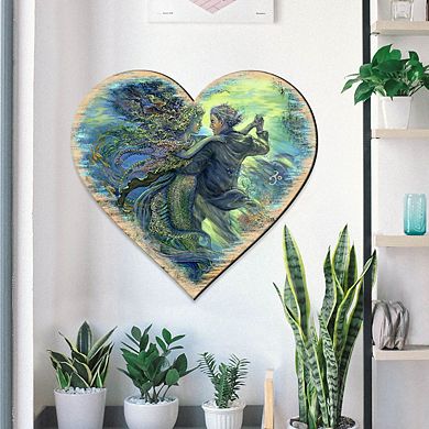 For the Love of a Mermaid Wall Hanger by Josephine Wall - Coastal Sea-Life Decor