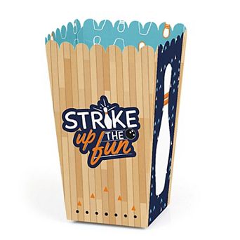 Big Dot Of Happiness Strike Up The Fun - Bowling - Party Favor Popcorn Treat Boxes - 12 ct
