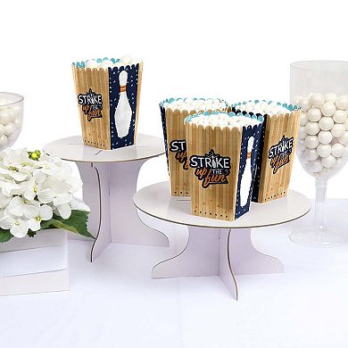 Big Dot Of Happiness Strike Up The Fun - Bowling - Party Favor Popcorn Treat Boxes - 12 Ct