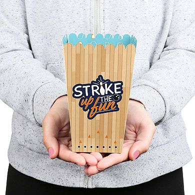 Big Dot Of Happiness Strike Up The Fun - Bowling - Party Favor Popcorn Treat Boxes - 12 Ct