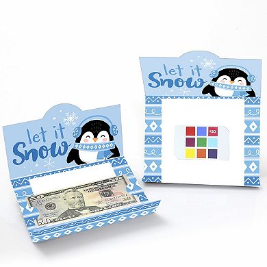 Big Dot Of Happiness Winter Penguins Holiday & Christmas Party Money & Gift Card Holders 8 Ct