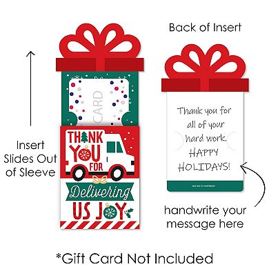 Big Dot Of Happiness Christmas Delivery Drivers Appreciation Nifty Gifty Card Holders 8 Ct