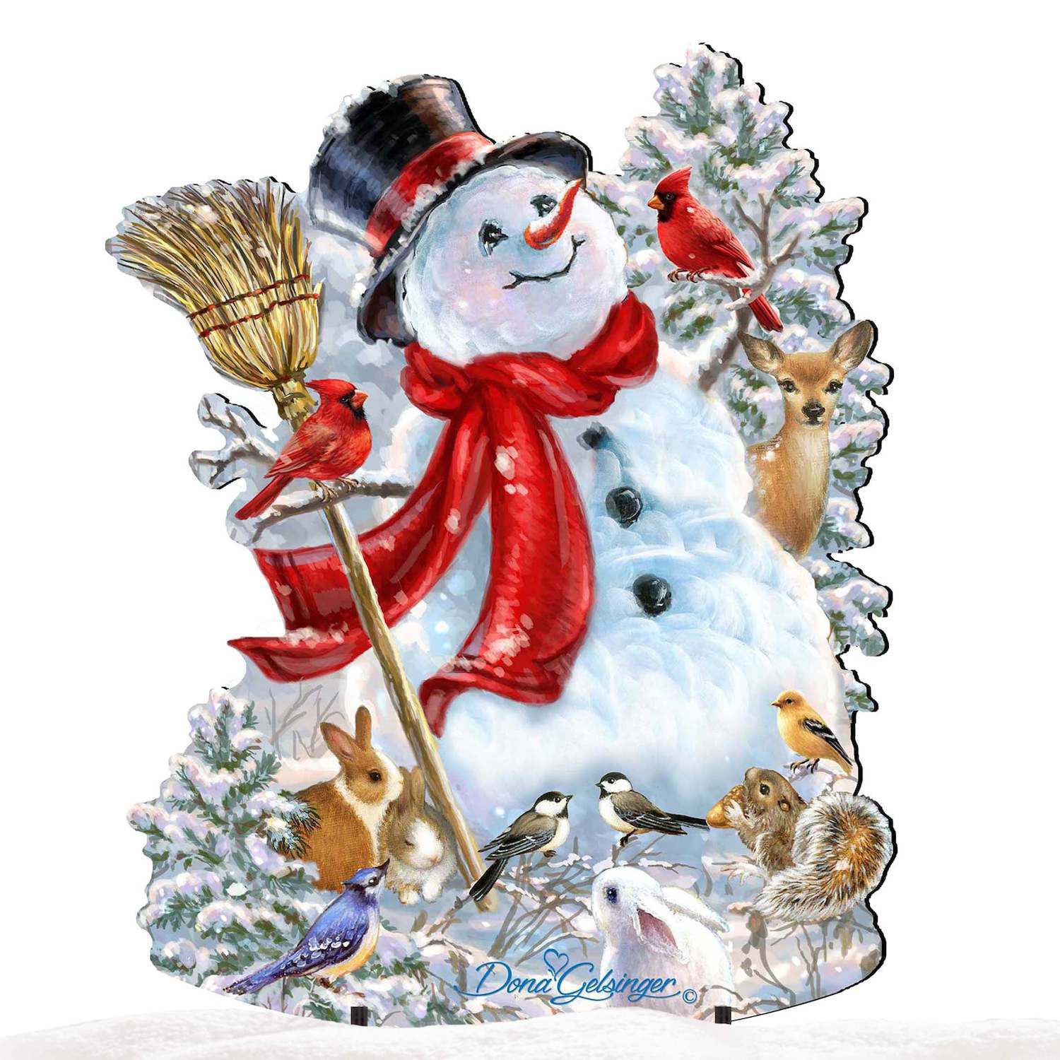Snowman Family Outdoor Decor by G. Debrekht - Christmas Santa Snowman Decor  - 8611057F
