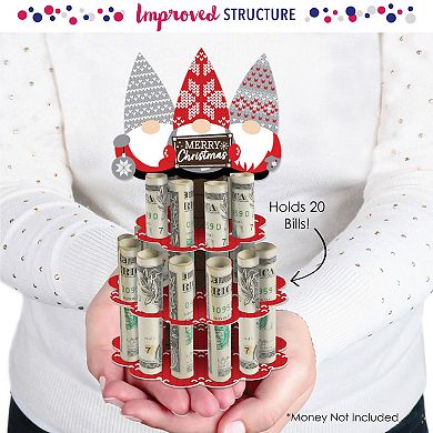 Big Dot Of Happiness Christmas Gnomes - Diy Holiday Party Money Holder Gift - Cash Cake
