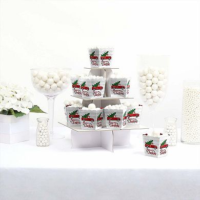 Big Dot Of Happiness Merry Little Christmas Tree Mini Favor Red Truck Treat Candy Boxes 12 Ct