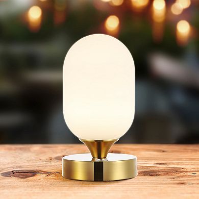 Eli Bohemian Farmhouse Iron Rechargeable Integrated Led Table Lamp