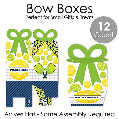 Big Dot Of Happiness Let’s Rally Pickleball Birthday Or Retirement Party Bow Boxes 12 Ct