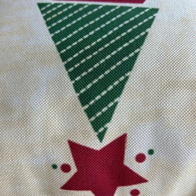 Abstract Christmas Tree Pattern Pillow Cover, Holiday Decorating