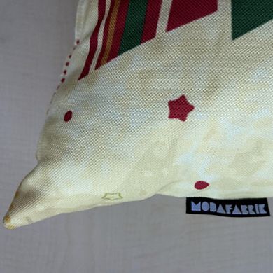 Abstract Christmas Tree Pattern Pillow Cover, Holiday Decorating