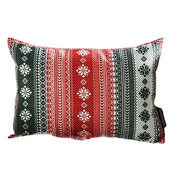 Red & Green Plaid Christmas Themed Pillow Cover