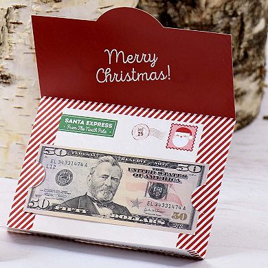 Big Dot Of Happiness Jolly Santa Claus - Holiday & Christmas Money & Gift Card Holders - 8 Ct