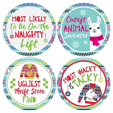 Big Dot Of Happiness Wild & Ugly Sweater Contest Awards Christmas Name ...