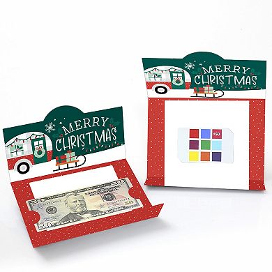 Big Dot Of Happiness Camper Christmas Red Holiday Party Money And Gift Card Holders 8 Ct