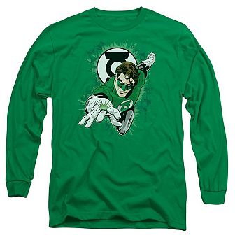 Green Lantern Ring First Long Sleeve Adult T-shirt