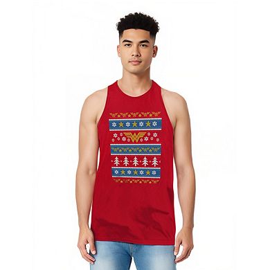 Dc Wonder Woman Christmas Adult Tank Top