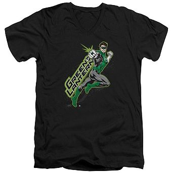 Green Lantern Among The Stars Short Sleeve Adult V Neck T-shirt