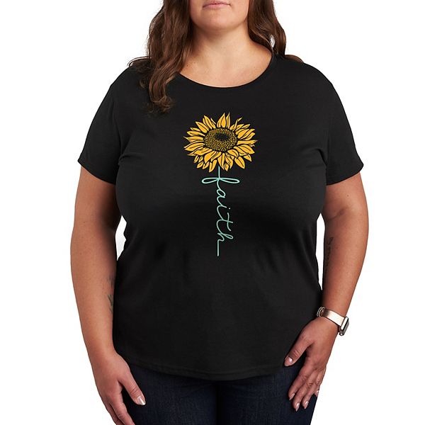 Plus Faith Sunflower Graphic Tee