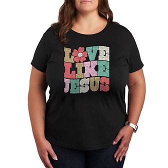 Plus Love Like Jesus Graphic Tee