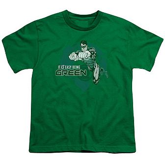 Green Lantern Easy Being Green Short Sleeve Youth T-shirt