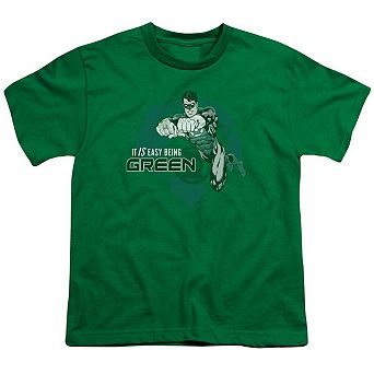 Green Lantern Easy Being Green Short Sleeve Youth T-shirt