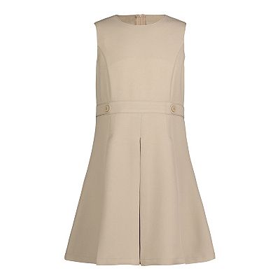 open lace back dress Long Sleeve Jumper & Pleated Bottom Dress (7 Colours) main image 1