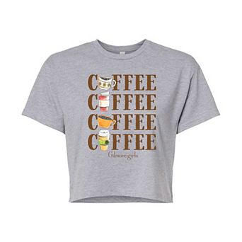 Juniors' Gilmore Girls Coffee Cropped Tee