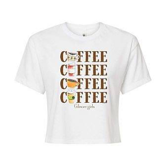 Juniors' Gilmore Girls Coffee Cropped Tee