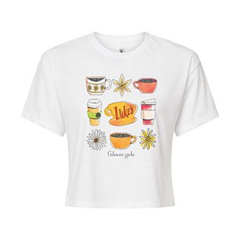 Juniors' Gilmore Girls Luke's Coffee Cropped Tee