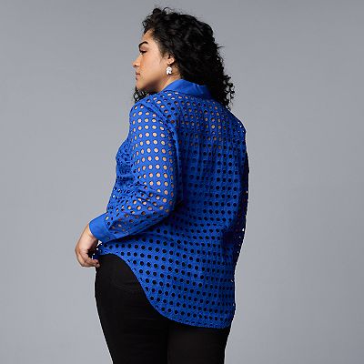 Simply vera wang tops plus size hotsell