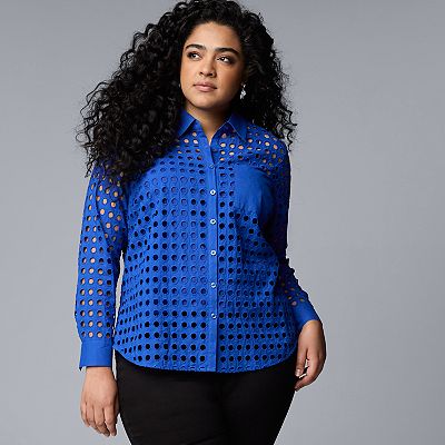 Vera wang plus size tops sales