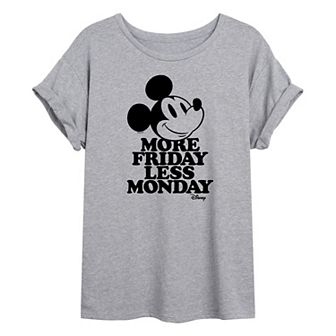 Disney's Mickey Mouse Juniors' More Friday Less Monday Oversized Tee