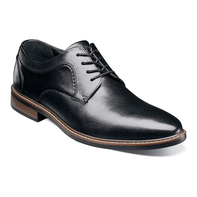 Nunn Bush Hayden Men's Leather Oxford Shoes, Size: 11.5, Black