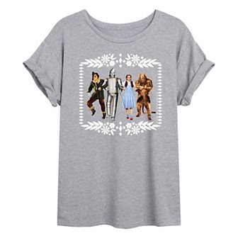 Juniors' The Wizard of Oz Group Oversized Tee