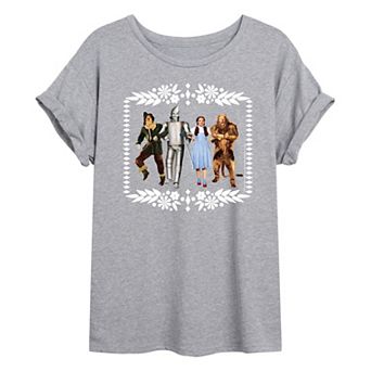 Juniors' The Wizard of Oz Group Oversized Tee