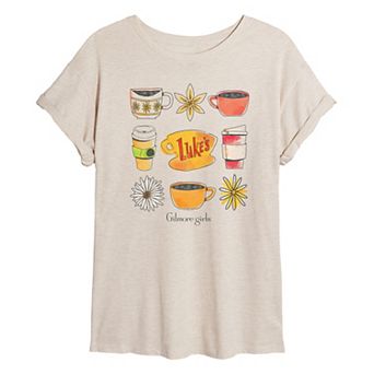 Juniors' Gilmore Girls Luke's Coffee Oversized Tee