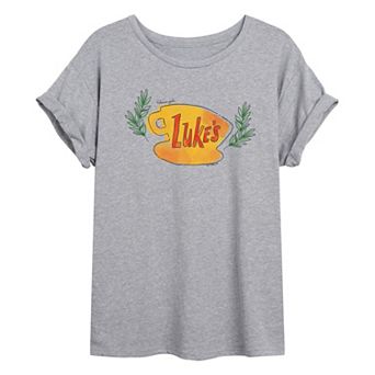 Juniors' Gilmore Girls Luke's Coffee Oversized Tee