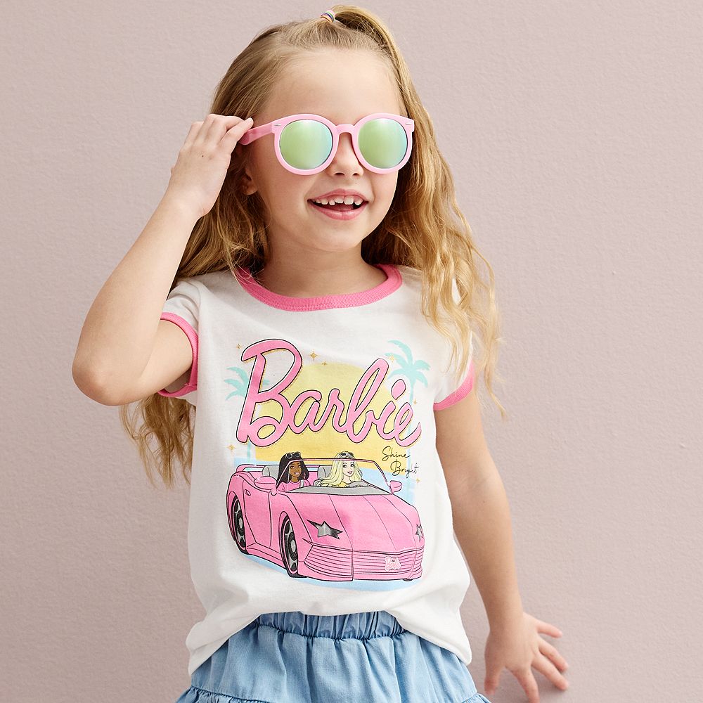 Girls 4-12 Jumping Beans® Barbie® Sunset Convertible Drive Graphic ...