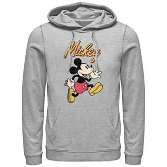 Men's Mickey Mouse Vintage Running Graphic Hoodie