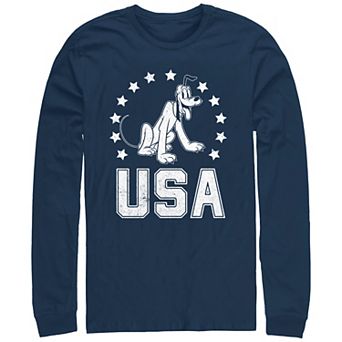 Men's Mickey Mouse Pluto USA Graphic Tee