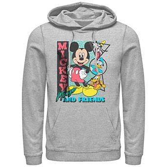 Men's Mickey Mouse And Friends Shapes Graphic Hoodie