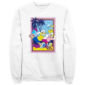 Disney's Donald Duck & Daisy Men's Couple Run Fleece Sweatshirt