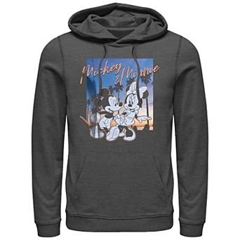 Men's Mickey Mouse Sunset Couple Graphic Hoodie