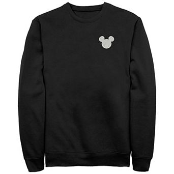 Men's Mickey Mouse Head Silhouette Graphic Fleece
