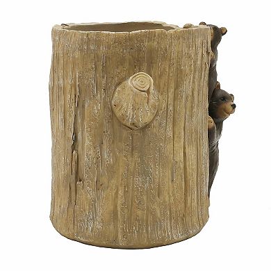 The Big One® Cabin Life Tree Stump & Bears Wastebasket