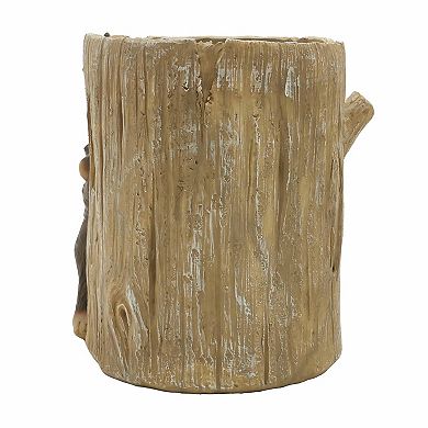 The Big One® Cabin Life Tree Stump & Bears Wastebasket