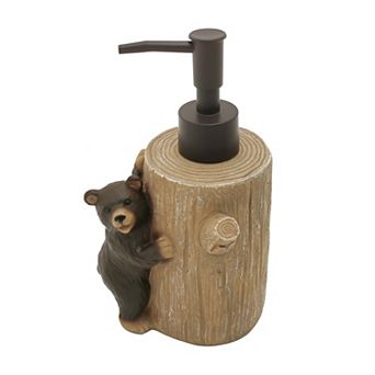 The Big One® Cabin Life Tree Stump & Bear Soap Pump