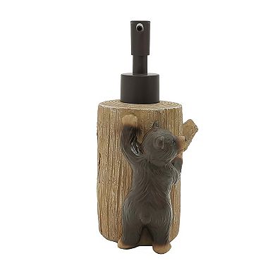 The Big One® Cabin Life Tree Stump & Bear Soap Pump
