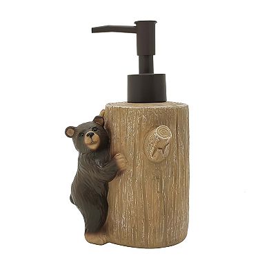 The Big One® Cabin Life Tree Stump & Bear Soap Pump