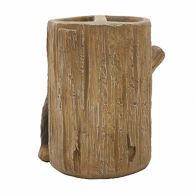 The Big One® Cabin Life Tree Stump & Bear Toothbrush Holder