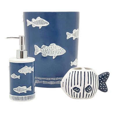 The Big One® Lake Life Fish Wastebasket